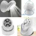 LED-lampa, 360° rotation, rörelsesensor, trådlös, utomhus, trädgård, hall, vit, en enhet