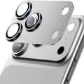 Kameraskydd i metallhärdat glas för iPhone 17 Pro Max, svart linsring i legering, silver, för iPhone 17 Pro Max Silver For iphone 17Pro Max