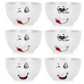Keramiska Smiley-skålar 13,5 cm, 550 ml 6 st