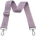 Crossbody-stropper til punge Brede skuldertaskestropper Justerbar erstatningsbroderet pungstrop til håndtasker Silver Hardware-purple