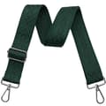 Crossbody-stropper til punge Brede skuldertaskestropper Justerbar erstatningsbroderet pungstrop til håndtasker Silver Hardware-green
