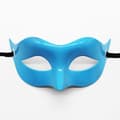 Halloween Halvmask för Maskerad Enkel Blank - Blå Blue
