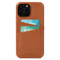 Miniatyrbilde 2 av 5: Premium iPhone 14 Pro Max Skinnkortdeksel - SVENSK DESIGN - EKTE SKINN Svart