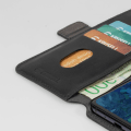 Miniatyrbild 5 av 5: Premium Samsung Galaxy S21 FE Leather Wallet - SVENSK DESIGN - ÄKTA LÄDER Svart