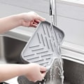 Miniatyrbilde 5 av 5: Silikon Svampeholder - Kjøkkenvask Organizer Caddy - Oppbevaringsskuff For Oppvask Svampe,