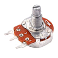Miniatyrbillede 1 af 4: 10 stk. A250k Push Pull Kontrol Pot Potentiometer 18mm Split Shaft