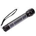 Miniatyrbillede 1 af 3: 1 stk LED Campinglys Genopladelig Spotlight Solcellelader Campinglanterne Udendørs Lommelygte Blændlys (sort)