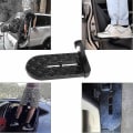 Miniatyrbillede 1 af 2: Foldbar Sikker Dørtrin til Din Bil