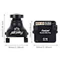 Miniatyrbild 5 av 5: Runcam Owl Plus 700TVL 0,0001 Lux FPV-kamera Svart