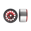Pikkukuva 2 / 5: 4 kpl 1.9 Metal Beadlock Vannekehä Vanteet 1/10 RC Trx4 Scx10 Scx10-ii 90046 Scx10-iii Axi03007 D90 Punainen