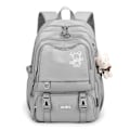 Miniatyrbild 1 av 5: Multifickskola Ryggsäck Nylon Dagryggsäck Casual Ryggsäck För Tonåringar Ungdom Gray