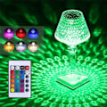 Pikkukuva 1 / 5: Kristallitimantti pöytälamppu 16 RGB-väriä, latautuva