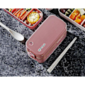 Pikkukuva 5 / 5: Japanilainen Mikroaaltouuni Bento-laatikko Kannettava Lounaslaatikko Vaaleanpunainen