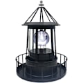 Miniatyrbild 1 av 5: LED-driven solcellsdriven fyr, 360 graders roterande lampa