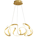 Miniatyrbillede 5 af 5: Led Pendellampe Loft 58cm Rustfrit Stål Lysekrone Metal