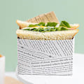 Miniatyrbild 5 av 5: 50 st Matpappersförpackningar för Hamburgare, Oljesäkra