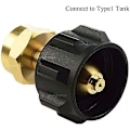 Miniatyrbillede 2 af 4: Propan-påfyldningsadapter LP Gas 1 Lb Cylinder Tank Kobling Universal til QCC1/type1 Propan Tank