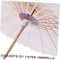 Miniatyrbillede 7 af 8: 2 stk. Blank Papir Paraply Papir Bryllupsdekoration Paraply Paraply Afløbsstativ Automatisk