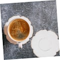 Pikkukuva 5 / 7: Kahvipöydän koristealustat lasikupille, lasinaluset, mukinalusta, työpöydän kupinalusta