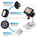 Miniatyrbild 3 av 5: 4,3 tum LCD Digital USB Mikroskop Endoskop 1000x