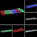 Pikkukuva 4 / 5: Meteoriittisuihku Sade 8 Putkea 30cm LED Jouluvalo