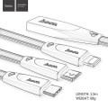 Pikkukuva 5 / 5: Hoco U9 3-in-1 Jelly-neulottu latauskaapeli USB 3.0 TypeC MicroUSB