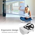 Miniatyrbilde 3 av 5: Justerbar Oculus Quest 2 Hodebånd VR Forbedre Realitet Hvit