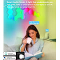 Miniatyrbillede 3 af 4: RGB Bluetooth LED Hexagon Lys Indendørs Væghængt Lampe App Fjernbetjening Natlys