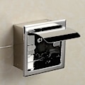 Miniatyrbillede 3 af 5: Toiletpapirholder i rustfrit stål, vandtæt, skjult montering