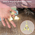 Miniatyrbild 1 av 5: Stressreducer i zinklegering, fingerleksak, tri-spinner, handspinner för barn