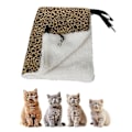 Miniatyrbild 1 av 5: Hängande Kattgunga, Djurgunga för Bur Justerbar Kattbädd Sovplatta (1 Styck, Leopardmönster
