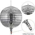 Pikkukuva 1 / 2: Disco-palloonit 20 kpl 22 tuumaa 4D Disco-palloonit Suuret Hopeiset Laser-Foliopalloonit Metalliset A-yuhao