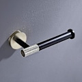 Miniatyrbillede 4 af 5: Toiletpapirholder i rustfrit stål, vægmonteret, børstet guld og mat sort