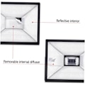 Miniatyrbild 5 av 8: Softbox Paraply Softbox Fototillbehör Softbox Fotobelysningskit