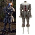 Miniatyrbillede 1 af 4: Horror It The Joker Pennywise Performance Kostume Sæt Mænd Uhyggelig Fancy M