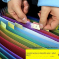 Miniatyrbild 3 av 5: 13 Fack A4-Mapp, Administrativ Dokumentförvaring, Dokument Sortiering Med Flikar, Förvaringslåda, Utbyggbar Hållare Och Färg Etiketter