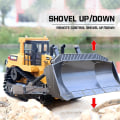 Miniatyrbild 4 av 5: 1:16 RC Lastbil Tung Bulldozer Caterpillar Engineering Styrd Bil Leksaker För Pojkar | RC Lastbilar (Khaki)