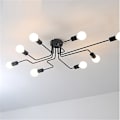 Pikkukuva 3 / 5: 8-valaisimen 38 cm Mini-tyyliinen riippuvalaisin LED-kattovalaisin Retro 110-240v