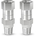 Miniatyrbilde 1 av 5: 2 stk Trykkvaskersving, 3/8 tommer NPT hann-gjenger, rustfritt stål, knikkfri til slange F