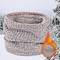 Miniatyrbild 1 av 3: Vinterhalsduk för Män Fleece Ring Bandana Stickad Varm Solid Halsduk Kvinnor Halsvärmare B8-solid
