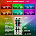 Miniatyrbillede 3 af 5: LED Strip Lys RGB 5050 20m 65.6ft Ultra Lang 44 Taster