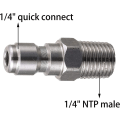 Pikkukuva 5 / 5: 1/4 tuuman naaras NPT-liitin, 1/4 tuuman uros NPT-liitin