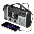 Miniatyrbilde 1 av 5: Multifunksjons Sol- og Håndsveiv AM-FM-SW Radio Lommelykt