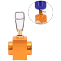 Miniatyrbild 5 av 5: Gasbrännare Adapter för Utomhuscamping Gaspåfyllningsadapter Gassparare Shifter Påfyllningsadapter Gas Campingspis Cylinder (gul) (1 st)