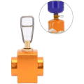 Miniatyrbilde 5 av 5: Gasskomfyr Adapter for Utendørs Camping Gasspåfylling Adapter Gassbesparende Skifter Påfyllingsadapter Gass Campingkomfyr Sylinder (gul) (1 stk)