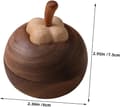 Miniatyrbillede 2 af 8: Træ æterisk olie diffuser indretning sort valnød massivt træ ikke-brand aromaterapi diffuser ornament