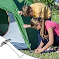Miniatyrbillede 5 af 5: Telttæppe Trækker Telttæppe Fjerner Teltudstyr Jordkrog Trækker Værktøj Teltilbehør Ekstraktor Fjerner Telttæppe Fjerner Værktøj Med Krog Til Camping Aw