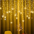 Miniatyrbild 4 av 5: 3,5m 24 Droop 96 LED-stränglampor Fönsterstjärnor