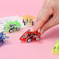 Miniatyrbild 3 av 3: Transparent Drag-och-Släpp Litet Flygplan Barnleksak Drag-och-Släpp Flygplansmodell 10 Stycken Flerfärgad
