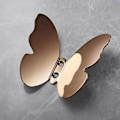 Miniatyrbillede 4 af 5: Butterfly Formet Væghængt Krog Messing Frakke Tøj Hænger Håndklædeholder Organizer